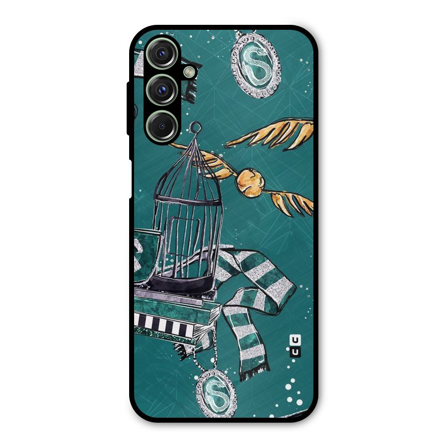 Green Scarf Metal Back Case for Galaxy F34