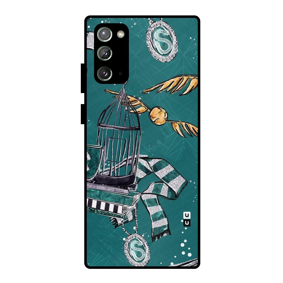 Green Scarf Metal Back Case for Galaxy Note 20