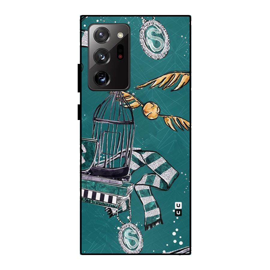 Green Scarf Metal Back Case for Galaxy Note 20 Ultra
