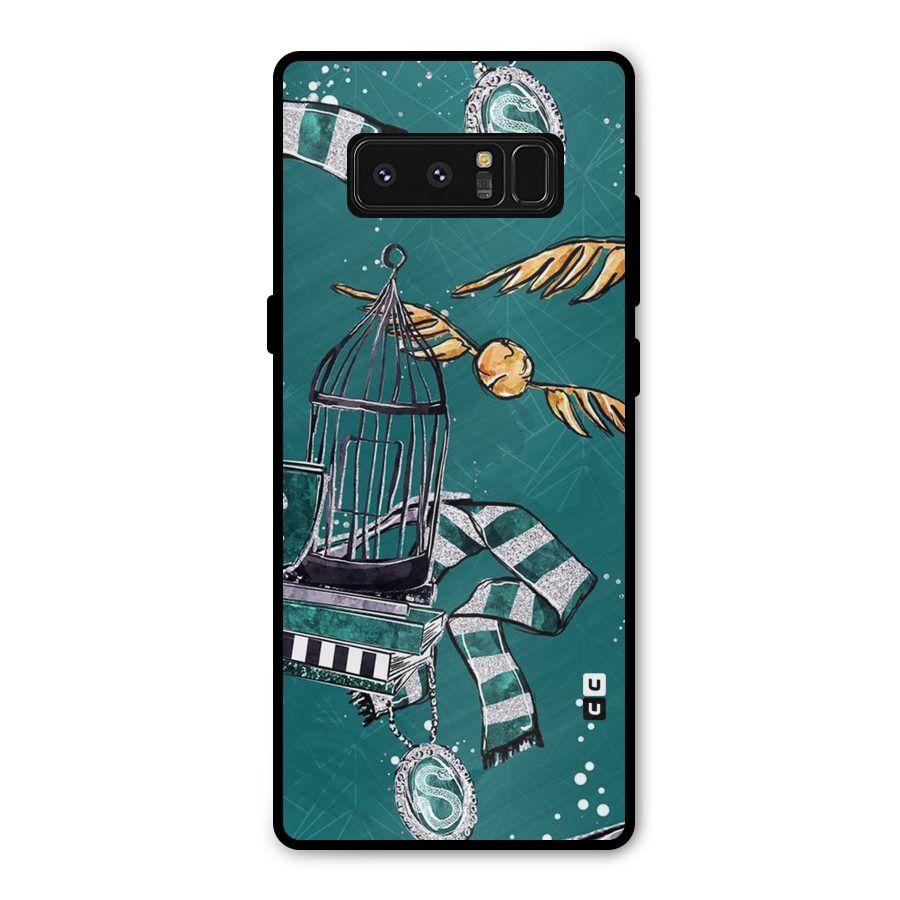 Green Scarf Metal Back Case for Galaxy Note 8