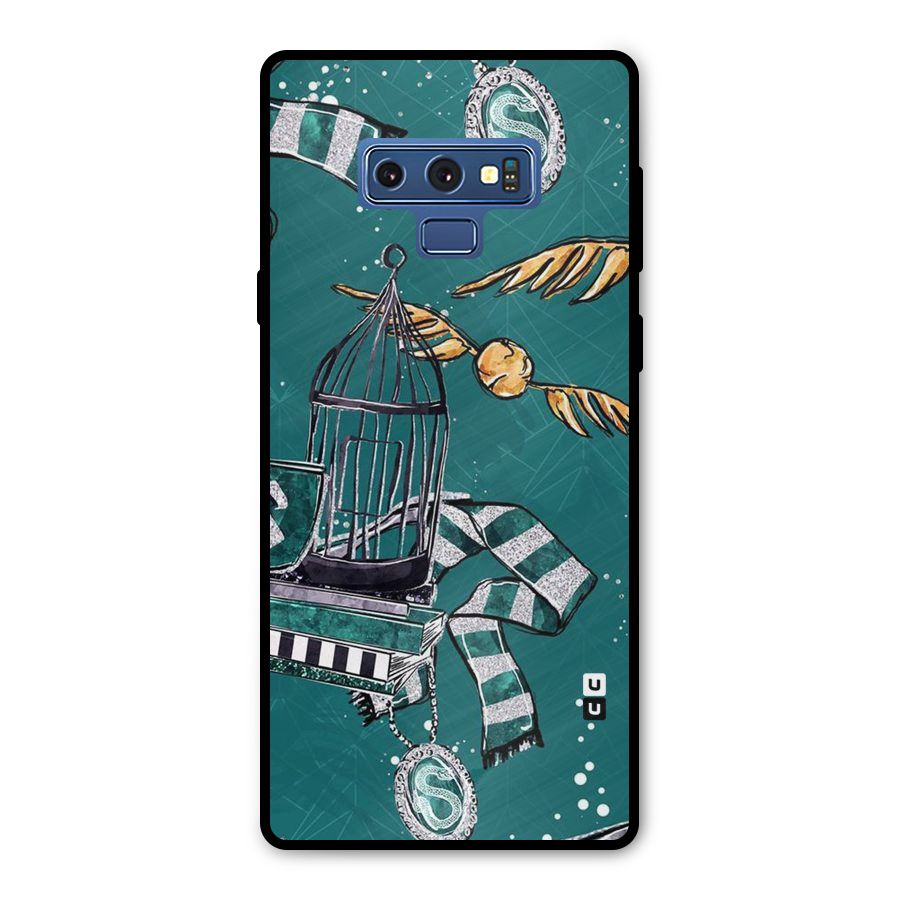 Green Scarf Metal Back Case for Galaxy Note 9
