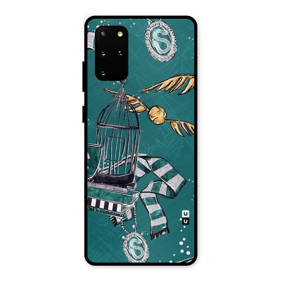 Green Scarf Metal Back Case for Galaxy S20 Plus