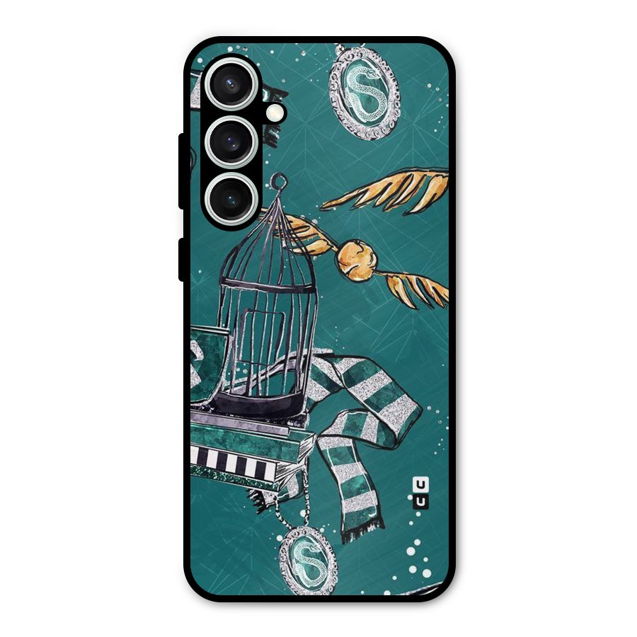 Green Scarf Metal Back Case for Galaxy S23 FE