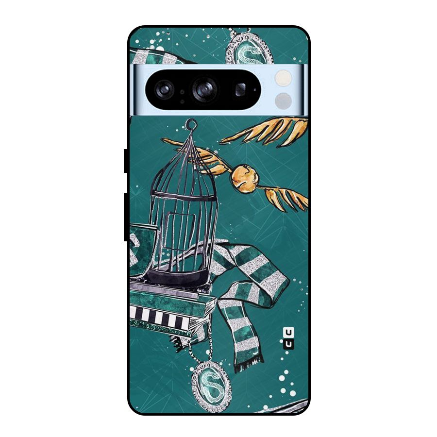 Green Scarf Metal Back Case for Google Pixel 8 Pro
