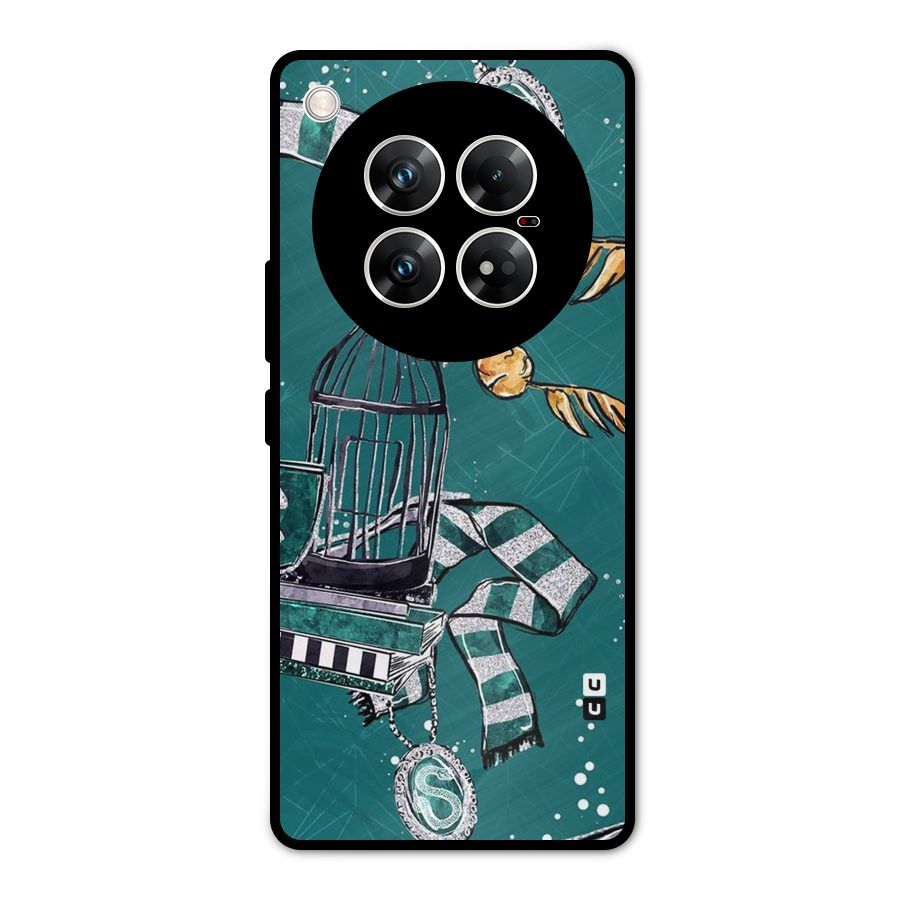Green Scarf Metal Back Case for Infinix Zero 40 5G
