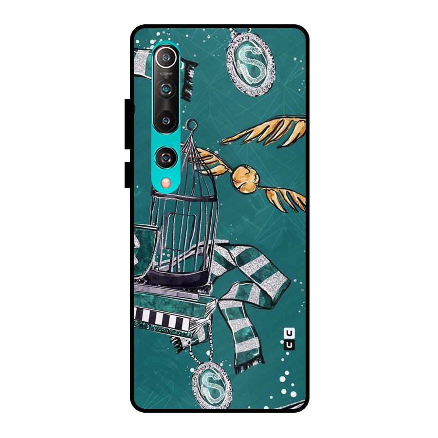 Green Scarf Metal Back Case for Mi 10