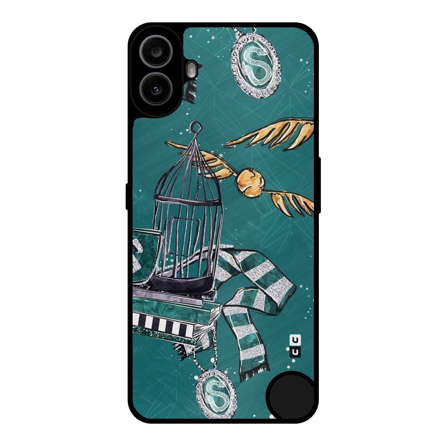 Green Scarf Metal Back Case for Nothing CMF Phone 1