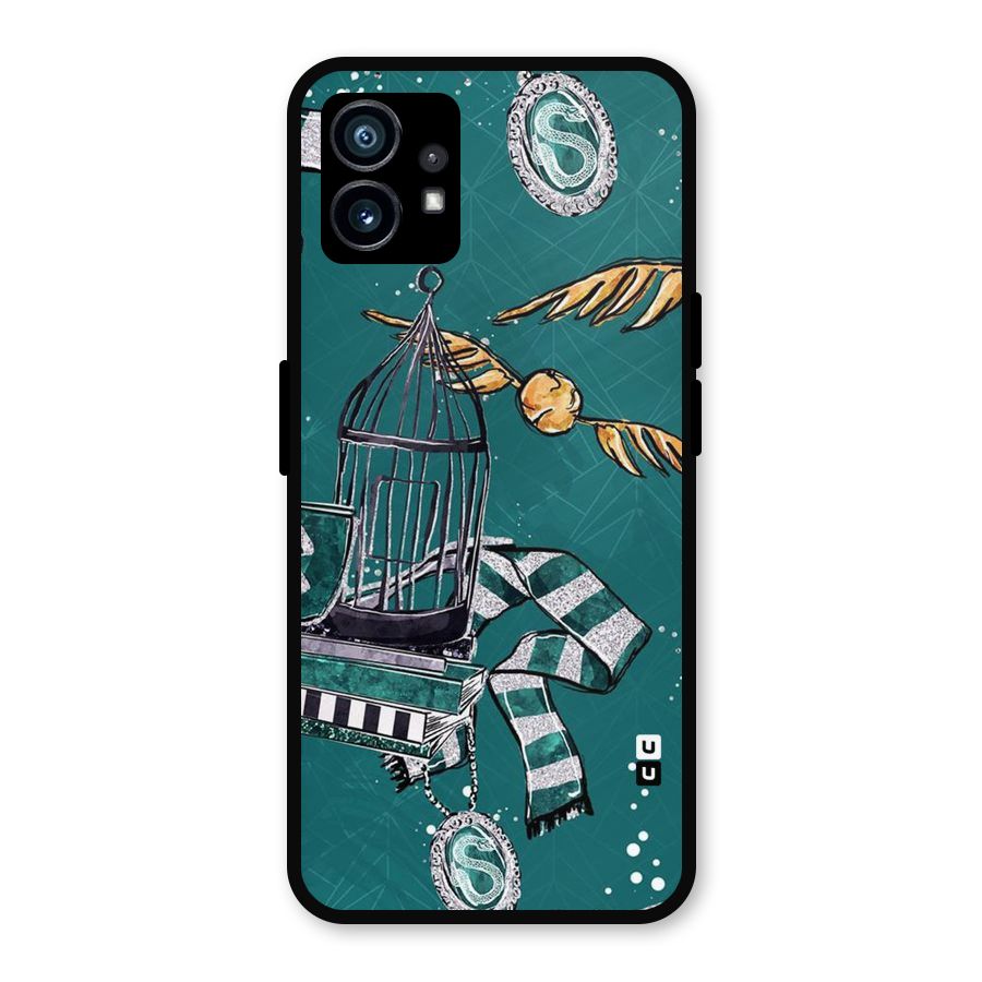 Green Scarf Metal Back Case for Nothing Phone 1