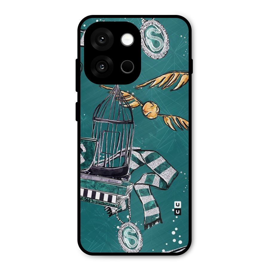Green Scarf Metal Back Case for OnePlus 13s