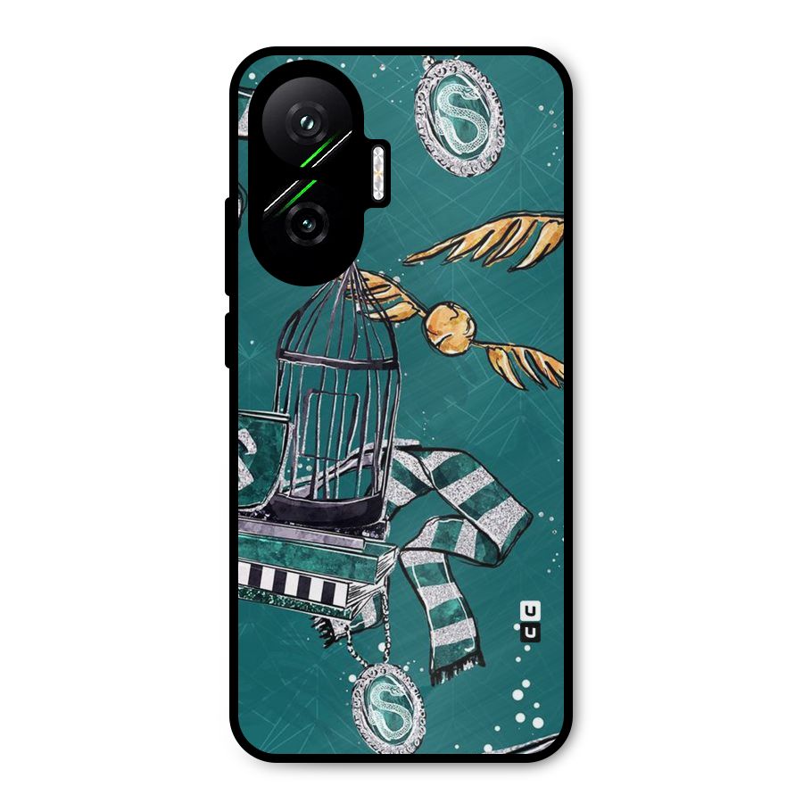 Green Scarf Metal Back Case for Poco F7