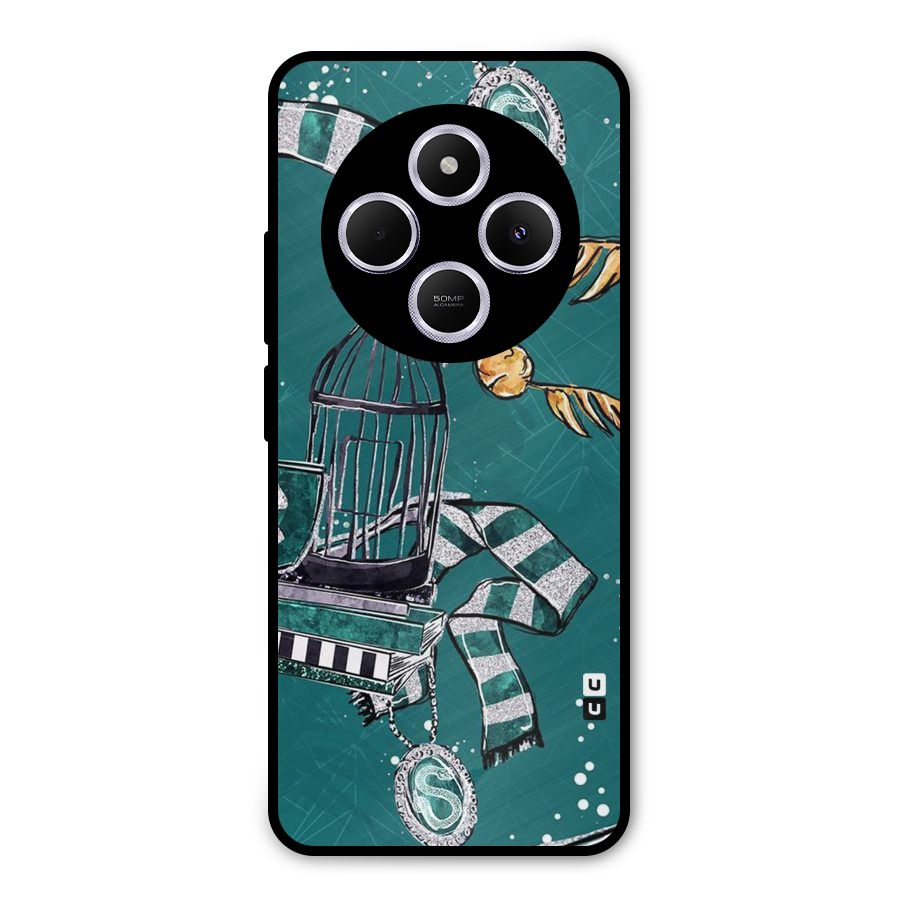 Green Scarf Metal Back Case for Poco M7