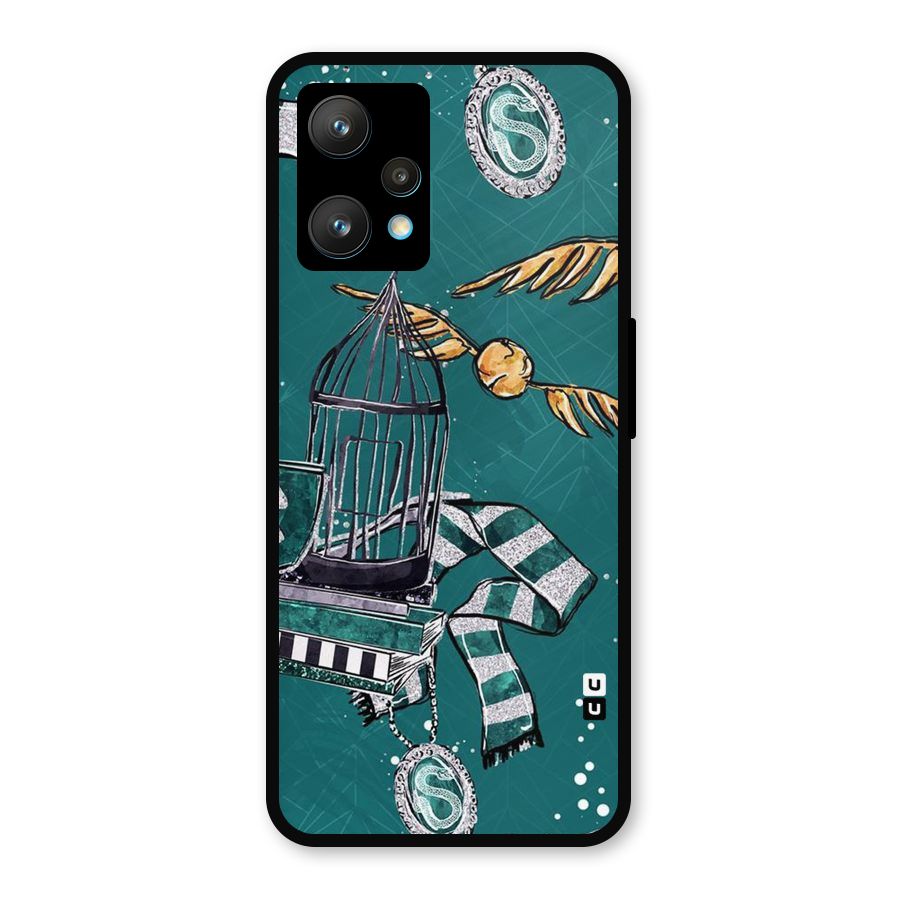 Green Scarf Metal Back Case for Realme 9 Pro Plus 5G
