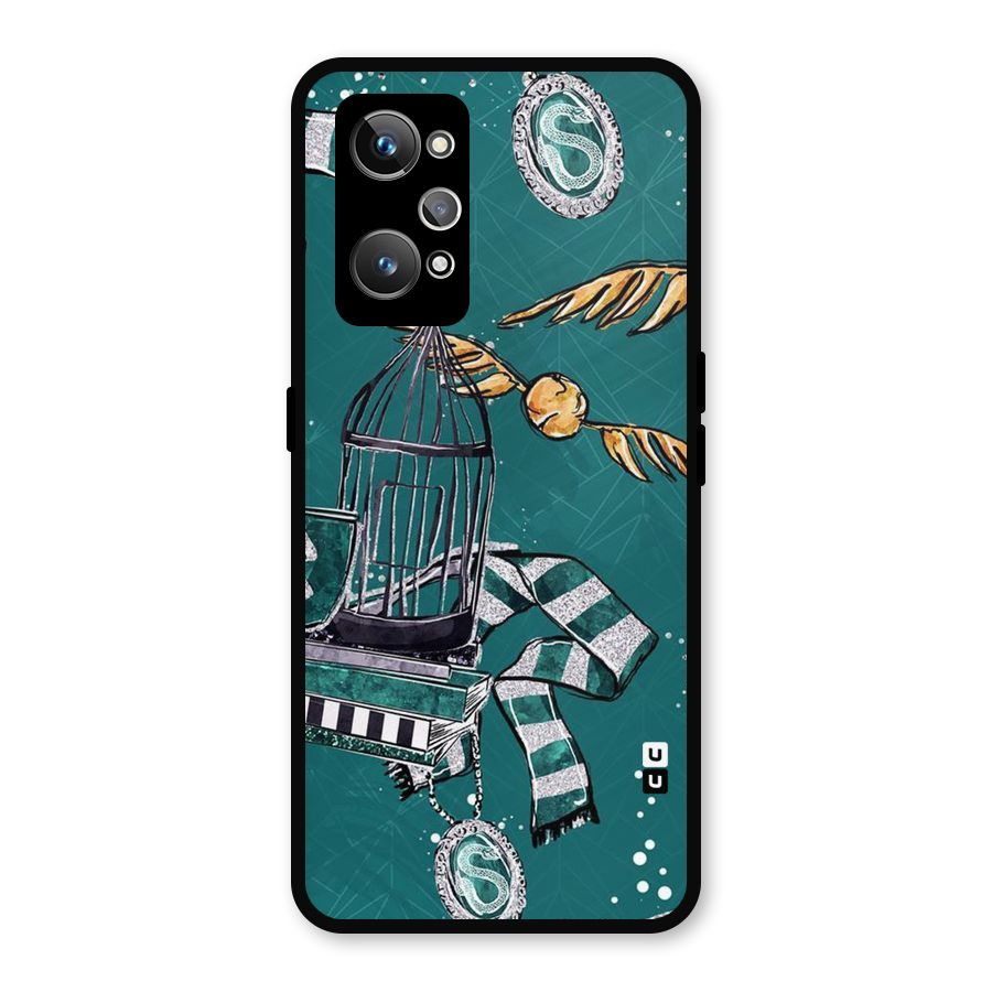 Green Scarf Metal Back Case for Realme GT 2