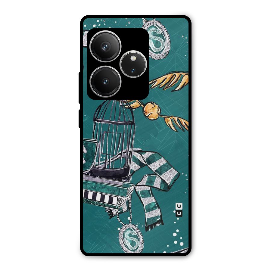Green Scarf Metal Back Case for Realme GT 6