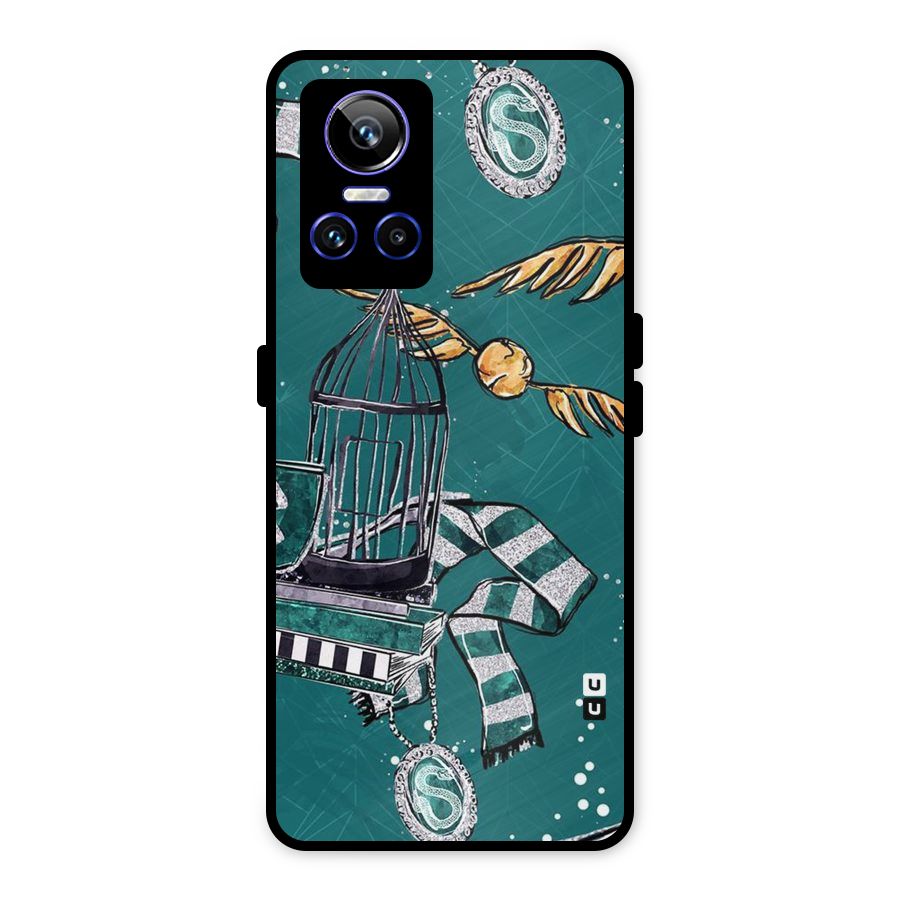 Green Scarf Metal Back Case for Realme GT Neo 3