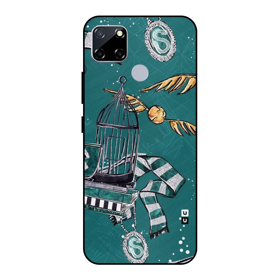 Green Scarf Metal Back Case for Realme Narzo 20