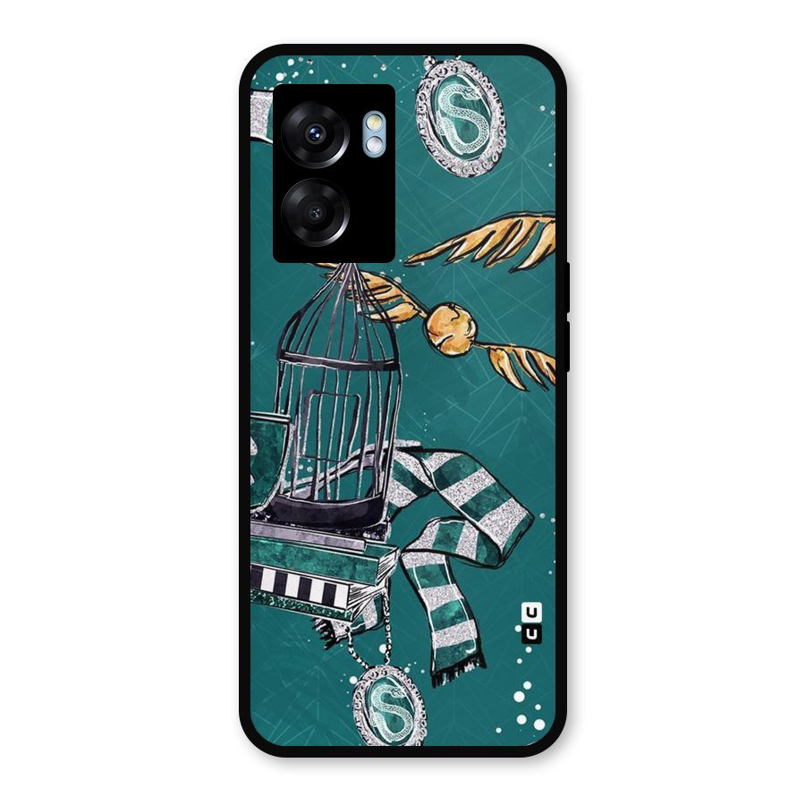 Green Scarf Metal Back Case for Realme Narzo 50 5G