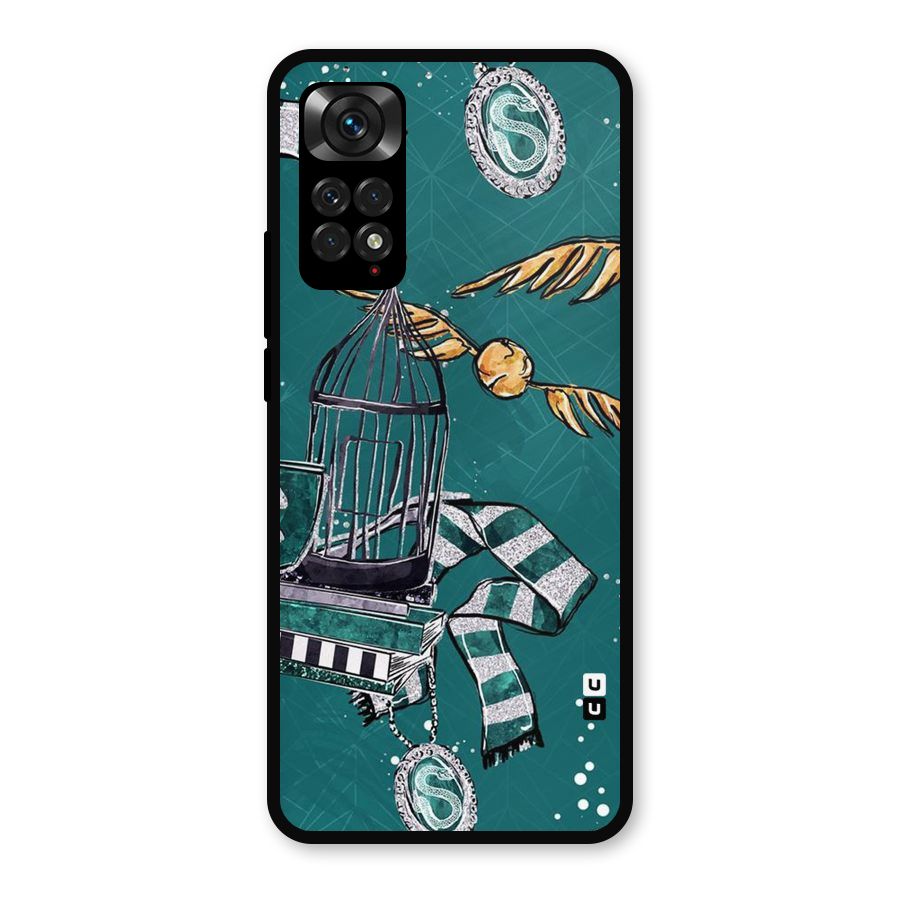 Green Scarf Metal Back Case for Redmi Note 11s
