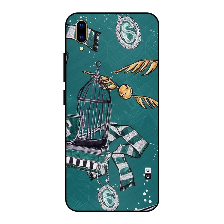 Green Scarf Metal Back Case for Vivo V11 Pro