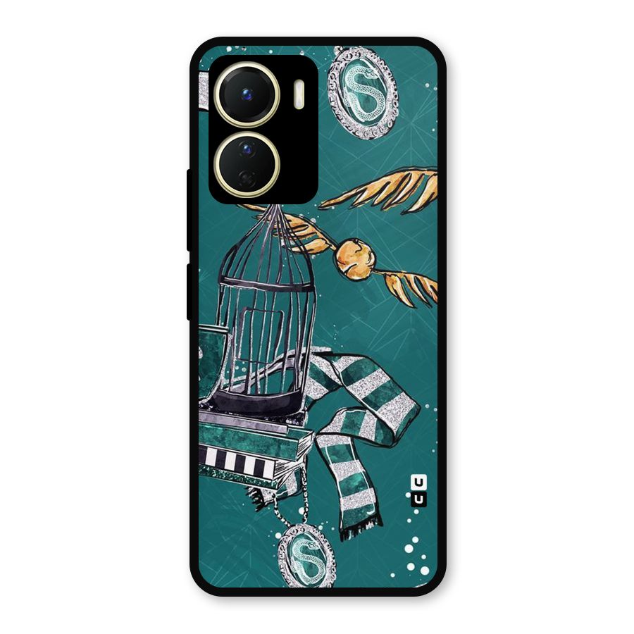 Green Scarf Metal Back Case for Vivo Y56