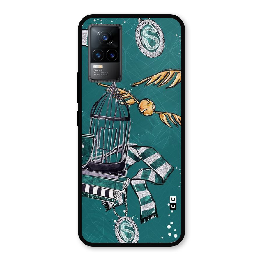 Green Scarf Metal Back Case for Vivo Y73