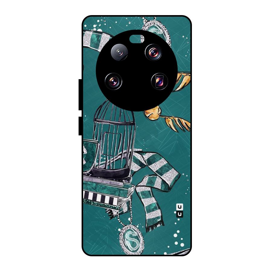 Green Scarf Metal Back Case for Xiaomi 13 Ultra