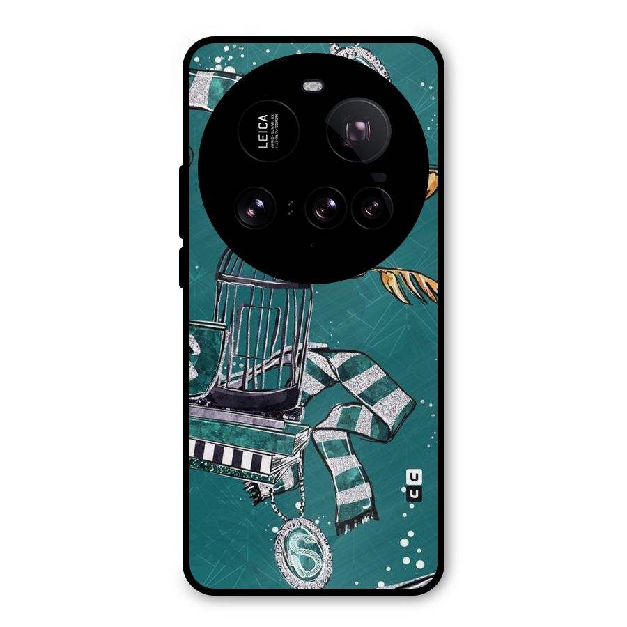 Green Scarf Metal Back Case for Xiaomi 15 Ultra