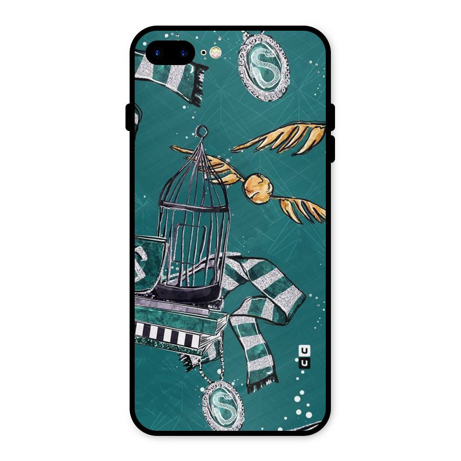 Green Scarf Metal Back Case for iPhone 7 Plus