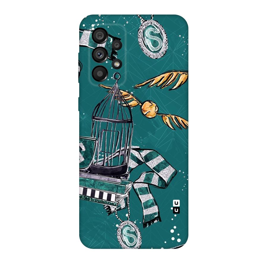 Green Scarf Original Polycarbonate Back Case for Galaxy A73 5G