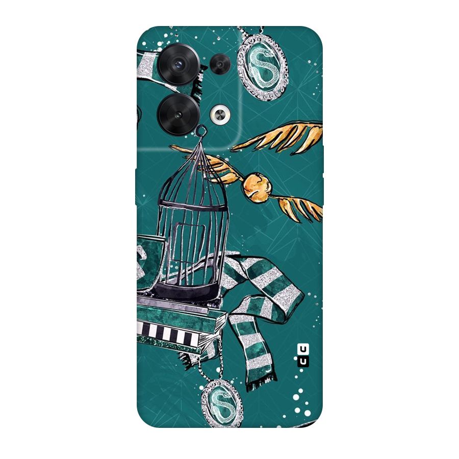Green Scarf Original Polycarbonate Back Case for Oppo Reno8 5G
