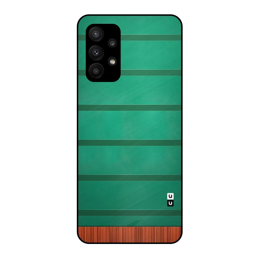 Green Wood Stripes Metal Back Case for Galaxy A23
