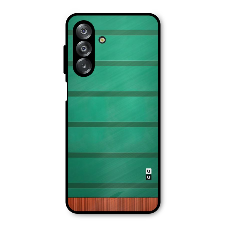 Green Wood Stripes Metal Back Case for Galaxy A26