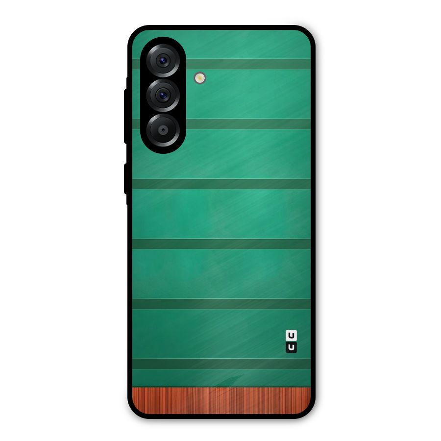 Green Wood Stripes Metal Back Case for Galaxy A36