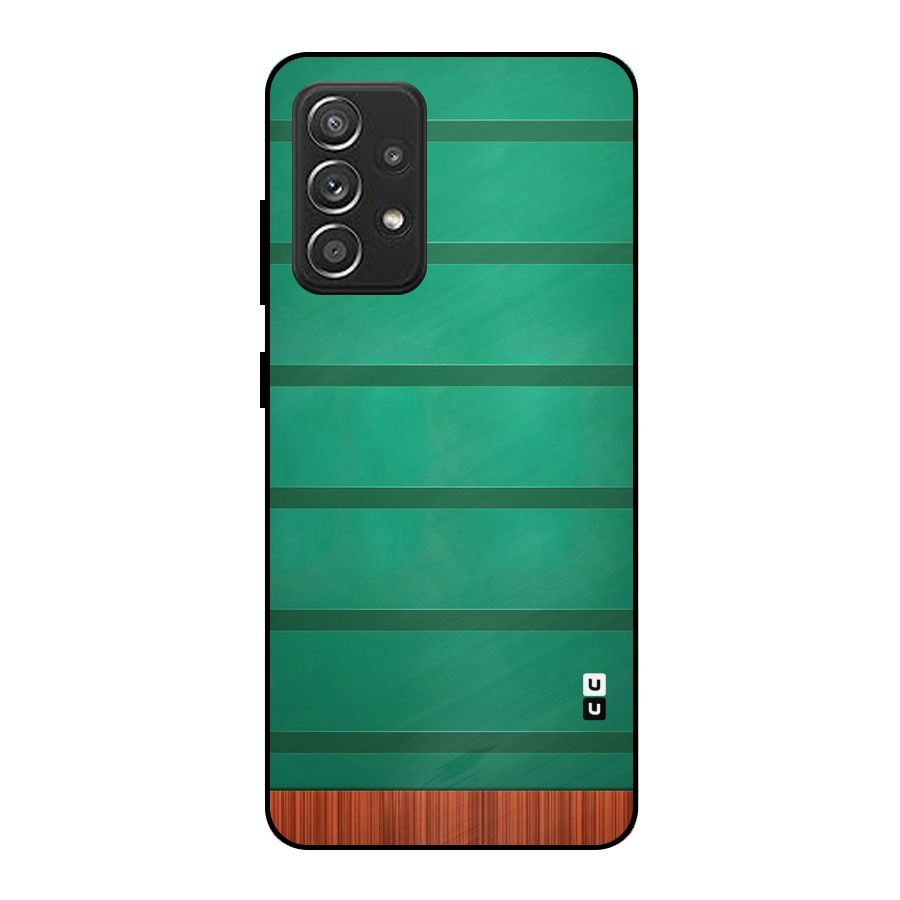 Green Wood Stripes Metal Back Case for Galaxy A52