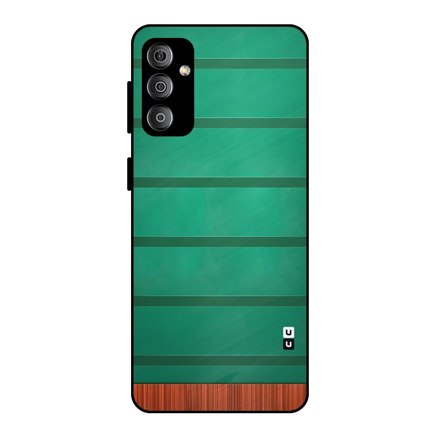 Green Wood Stripes Metal Back Case for Galaxy F23