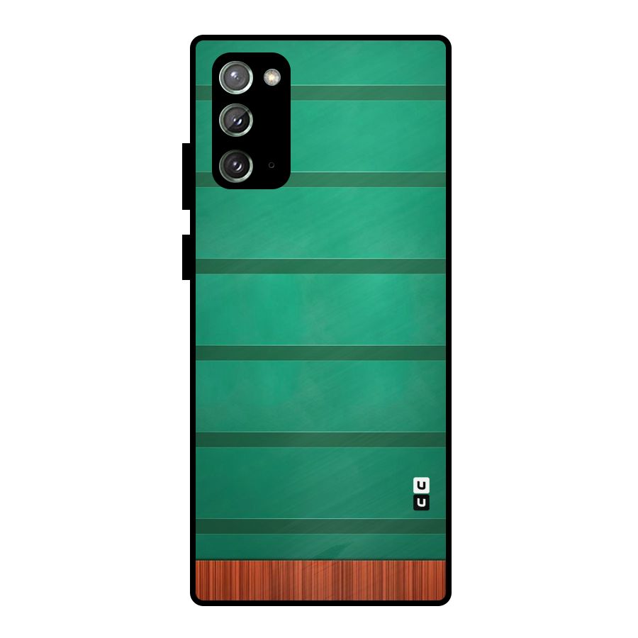 Green Wood Stripes Metal Back Case for Galaxy Note 20