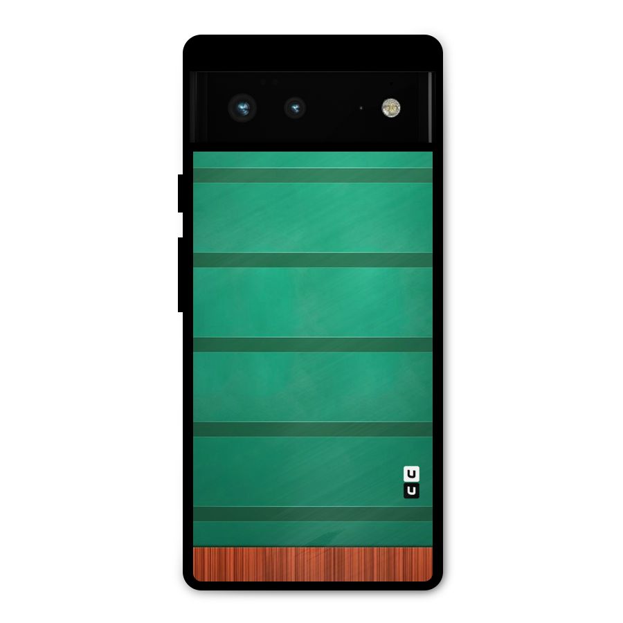 Green Wood Stripes Metal Back Case for Google Pixel 6