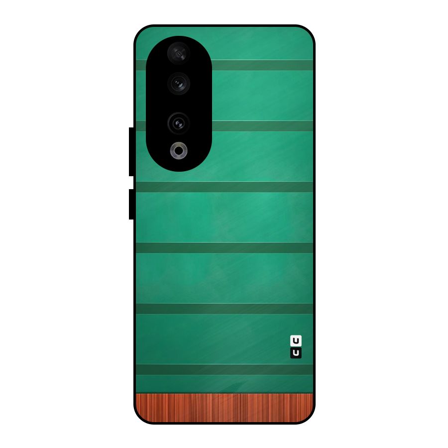 Green Wood Stripes Metal Back Case for Honor 90