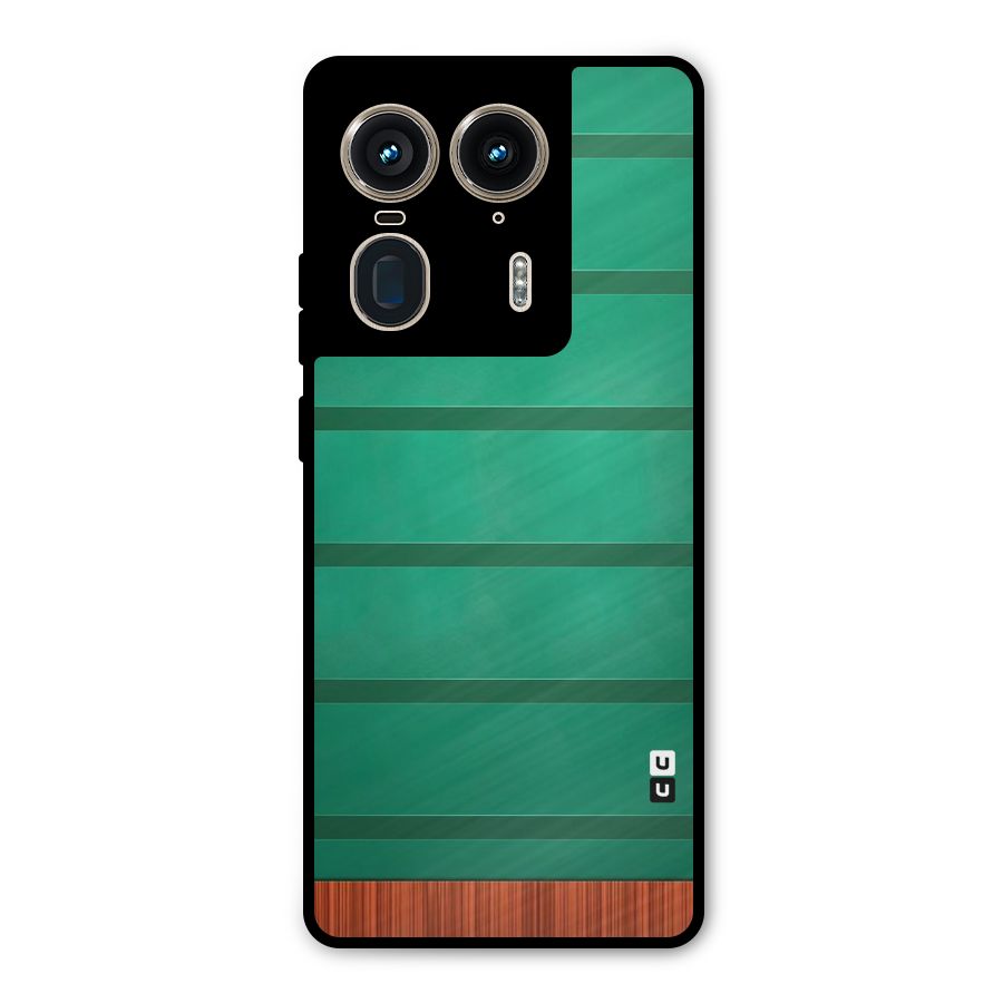 Green Wood Stripes Metal Back Case for Motorola Edge 50 Ultra