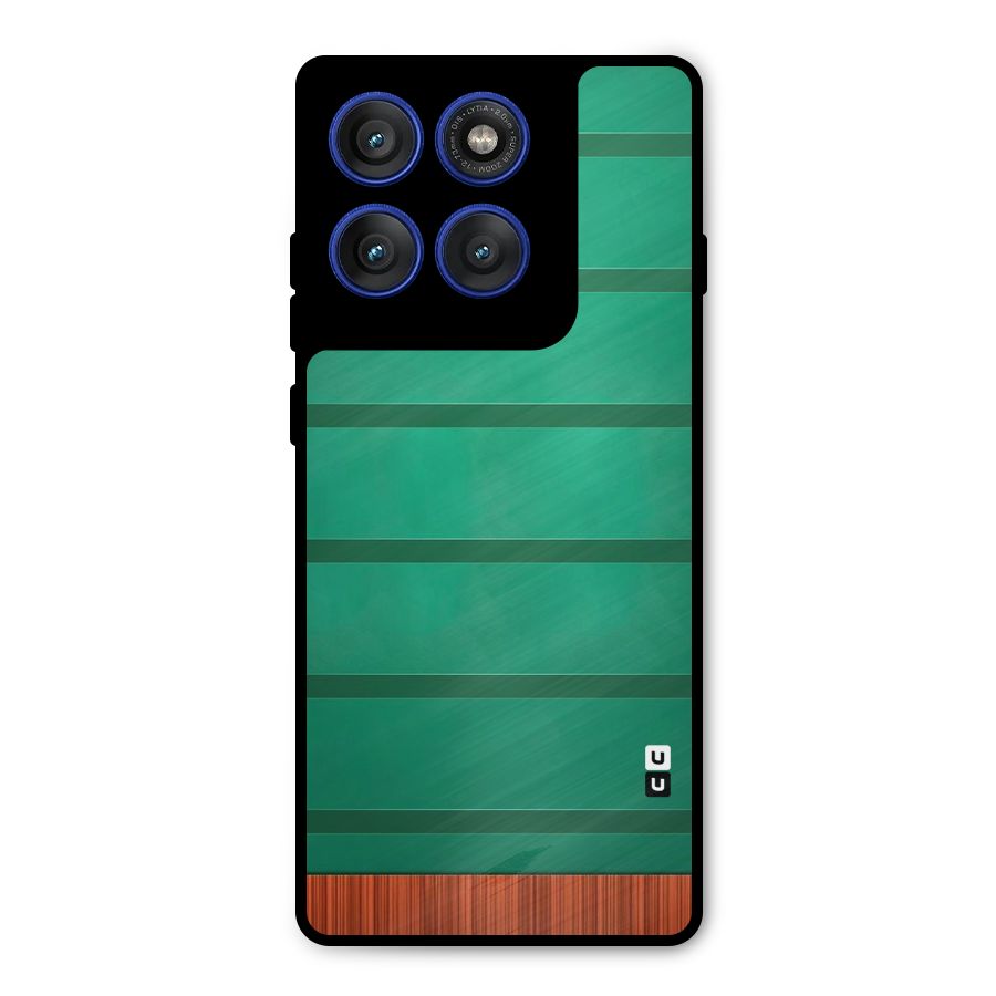 Green Wood Stripes Metal Back Case for Motorola Edge 60 Pro