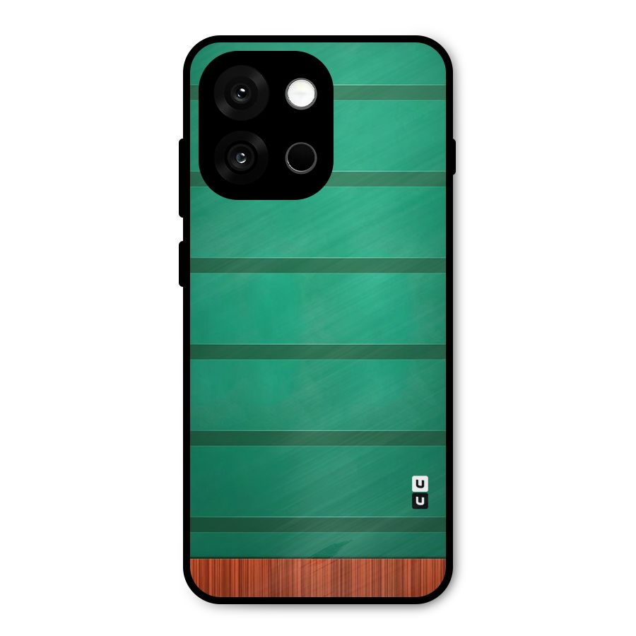 Green Wood Stripes Metal Back Case for OnePlus 13s