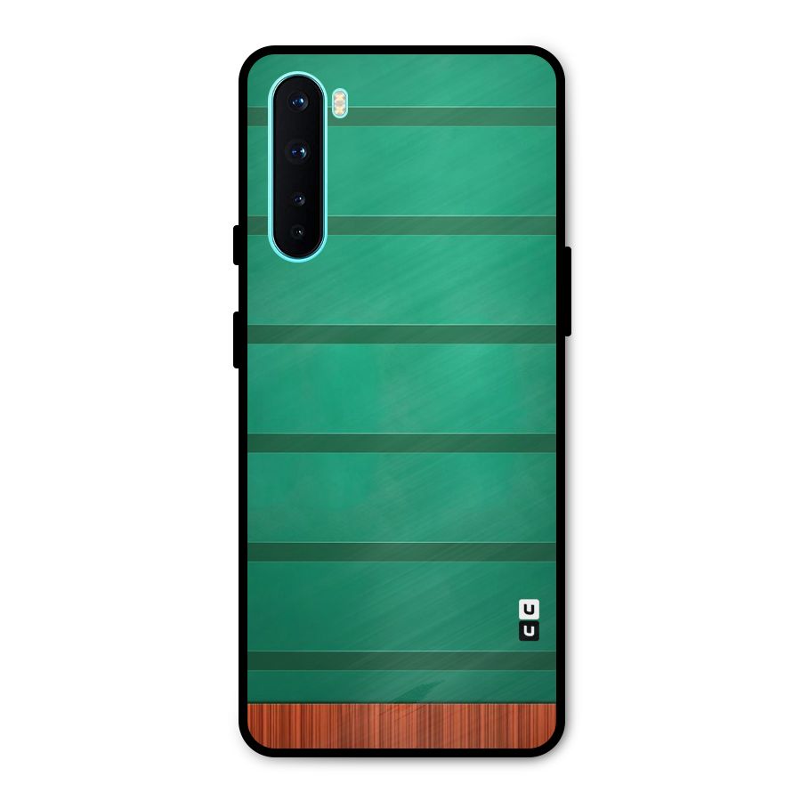 Green Wood Stripes Metal Back Case for OnePlus Nord