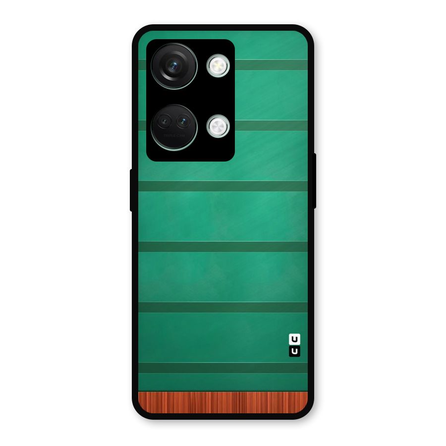 Green Wood Stripes Metal Back Case for OnePlus Nord 3