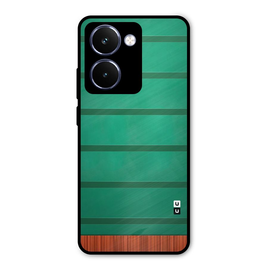 Green Wood Stripes Metal Back Case for Realme P3 Ultra