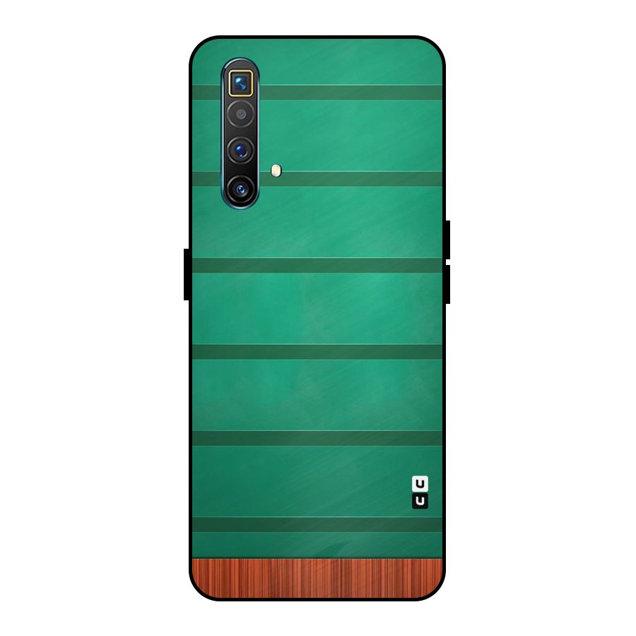 Green Wood Stripes Metal Back Case for Realme X3 SuperZoom