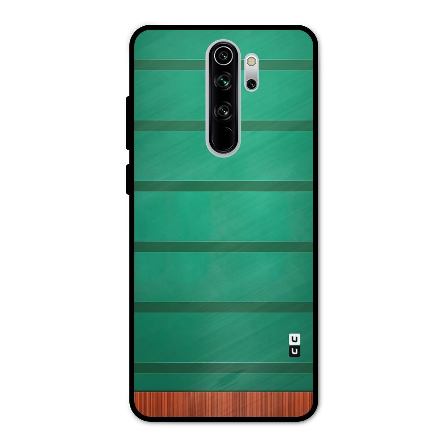 Green Wood Stripes Metal Back Case for Redmi Note 8 Pro