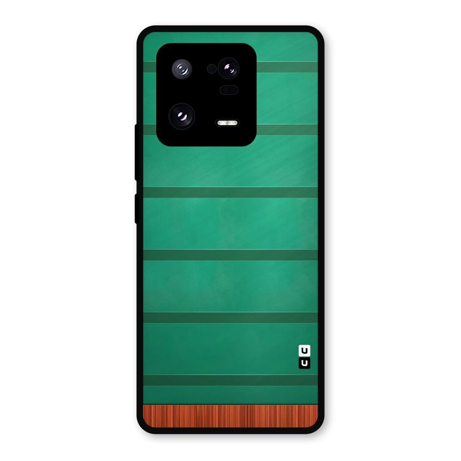 Green Wood Stripes Metal Back Case for Xiaomi 13 Pro