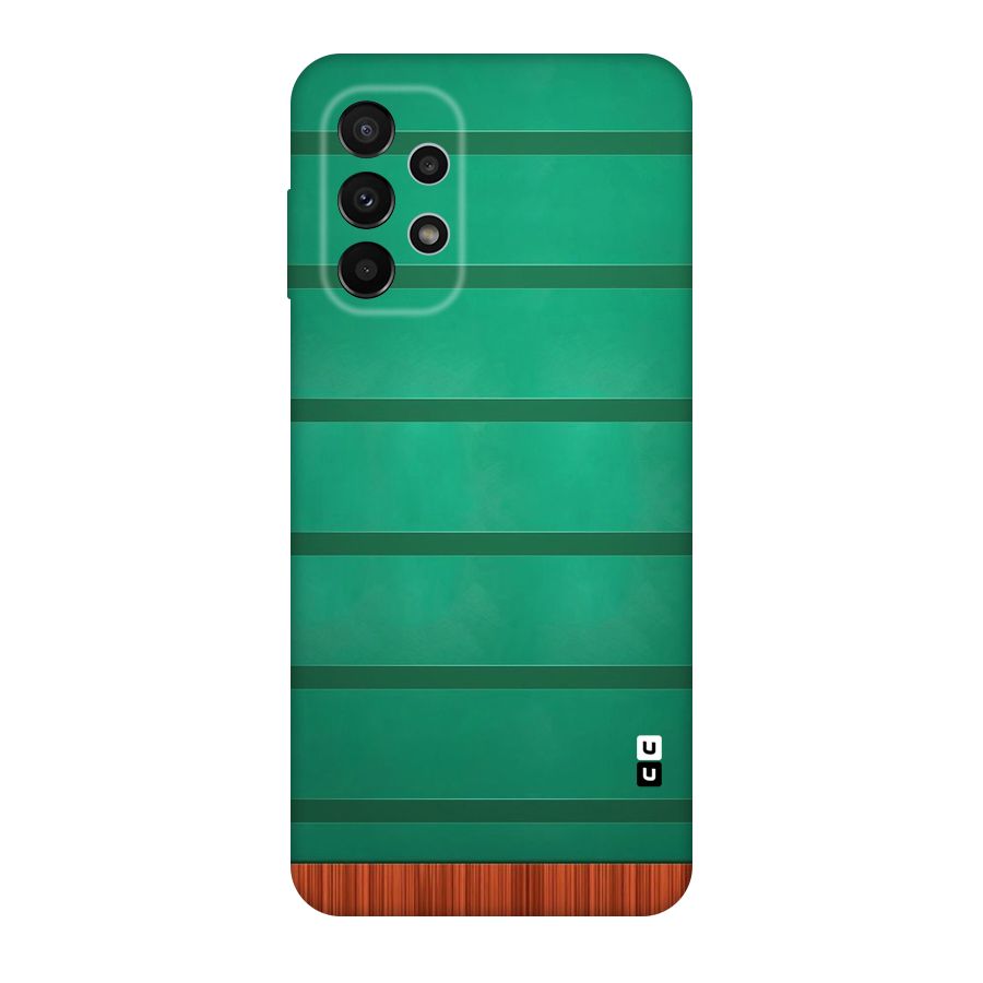 Green Wood Stripes Original Polycarbonate Back Case for Galaxy A23