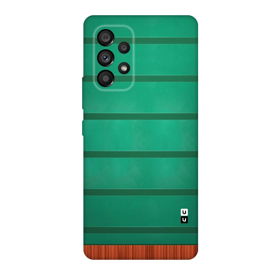 Green Wood Stripes Original Polycarbonate Back Case for Galaxy A53 5G
