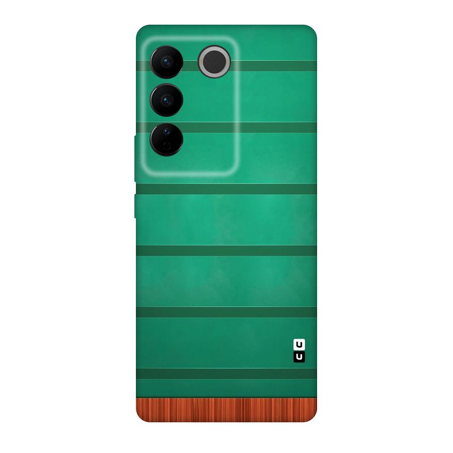Green Wood Stripes Original Polycarbonate Back Case for Vivo V27